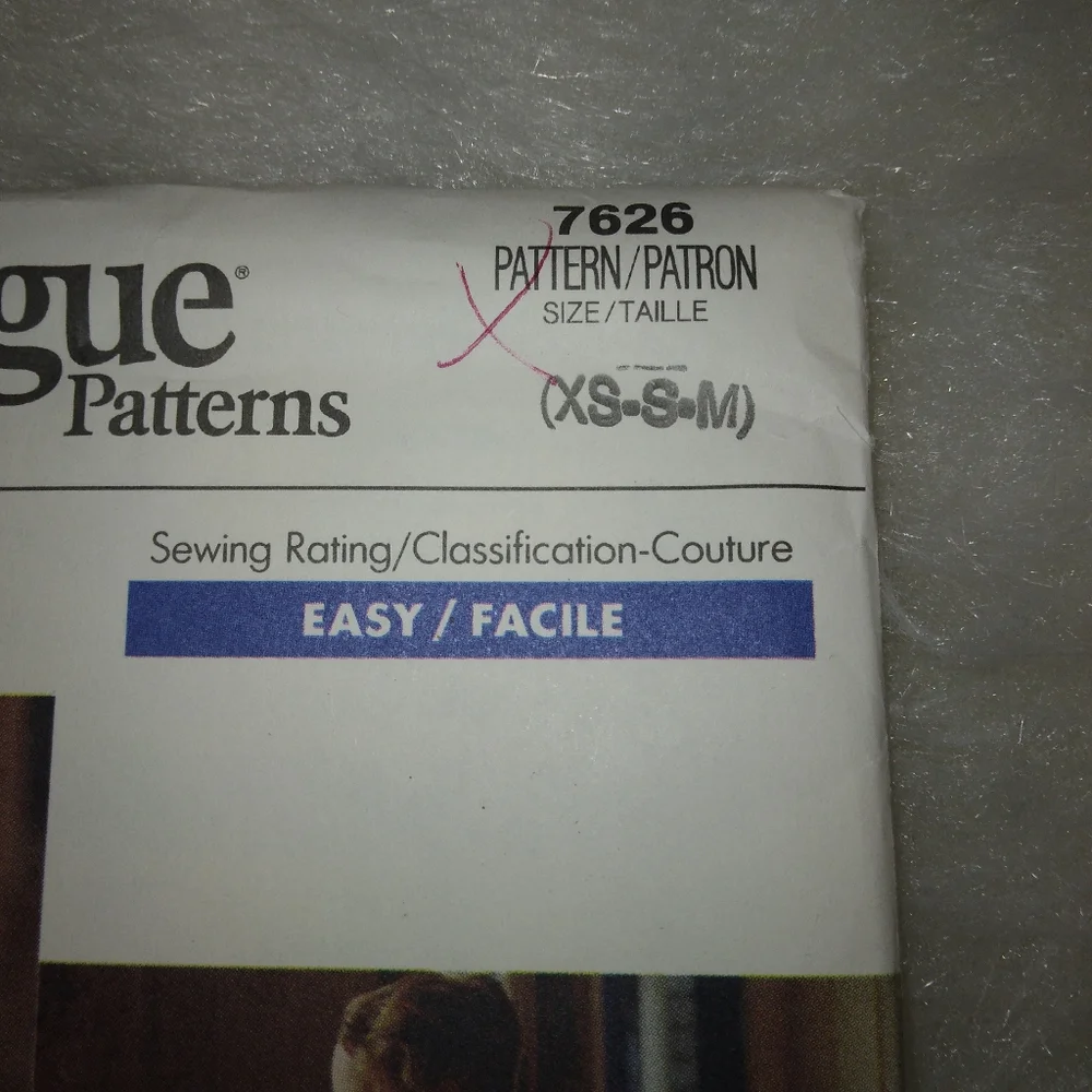 VOGUE 7626 Vintage Misses Camisole, Panties, & half-slip Sz XS-S-M EASY!
